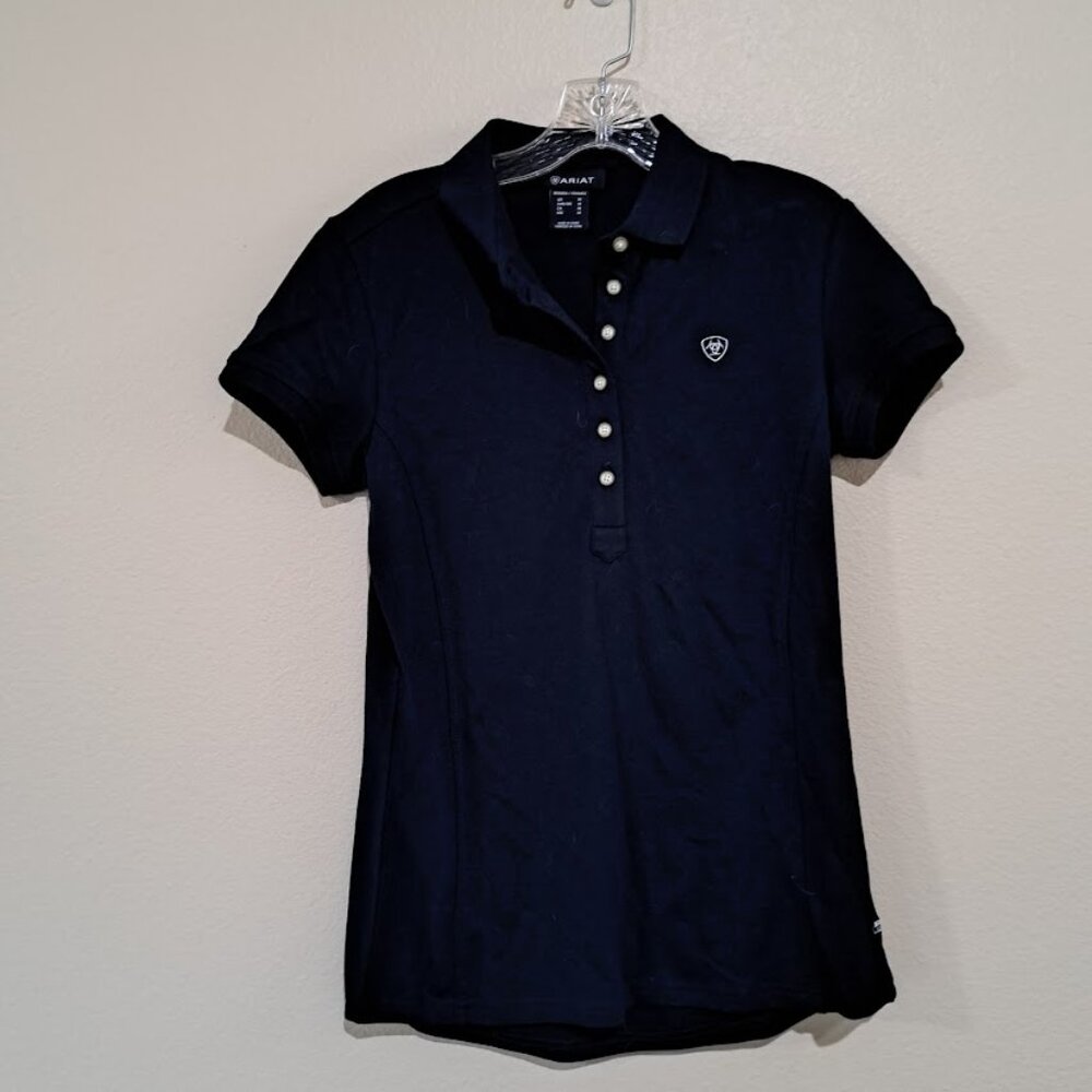 Ariat Women's Blue Medium Polo shirt short sleeve shirt